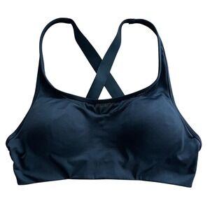 VS PINK Sport Cross Back Black Sports Bra Large